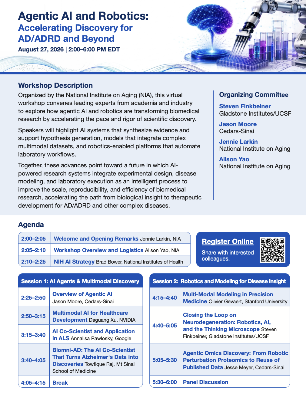 Agentic AI and Robotics: AD/ADRD and Beyond flyer thumbnail