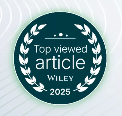 top viewed article Wiley 2025 seal
